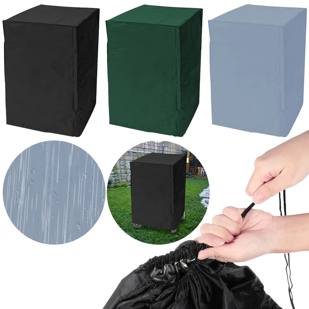 Heavy Duty Lawn Patio Furniture Cover 210D Oxford Garden Stacking Chair Cover Outdoor Chair Cover for Patio Deck Balcony