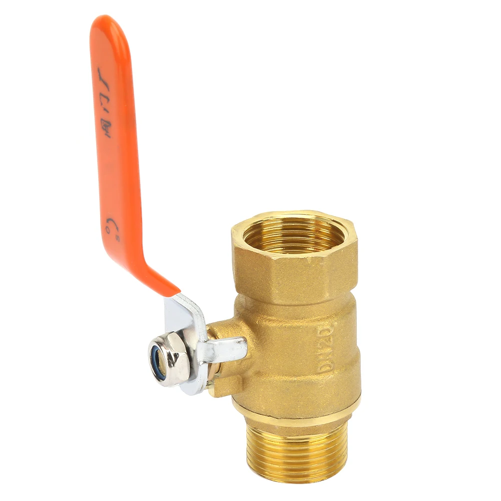 DN20 Ball Valve Brass Ball Valve Shut off Valve Brass Pipe Ball Valve Male and Female Thread 3/4" DN20 Pipe Ball Valve