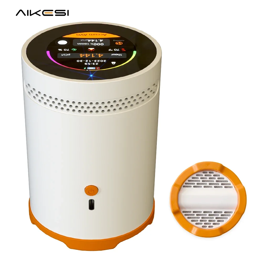 AIKESI  Professional Portable Home Radon Detector X Detectors Natural Gas Detector PCi/L Bq/m³ Rechargeable