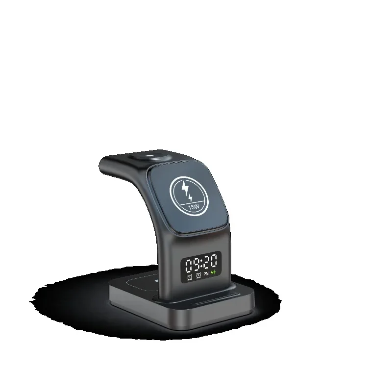 3 in 1 Qi Wireless Charger For Iphone For Earphone For Watch Magnetic 15W Fast Wireless Charging