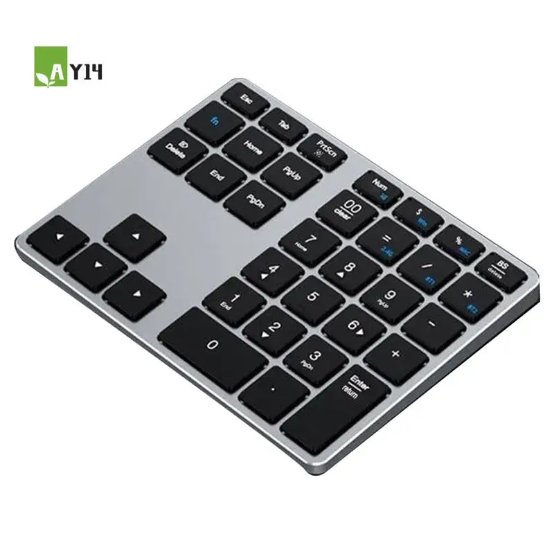 

AY14-1 комплект, цифровая клавиатура Bluetooth, 35-клавишная цифровая клавиатура, портативная тонкая цифровая клавиатура Bluetooth для ноутбука, Mac, ПК, настольного компьютера