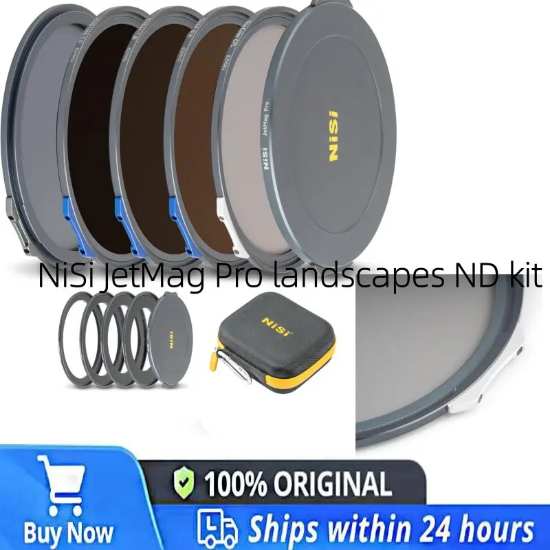 NISI JetMag Pro VND Mist Creator Filter Kit, 1-9 Stops True Color VND + FS ND16 + Black Mist 1/8, 67/72/77/82mm Adapter Ring