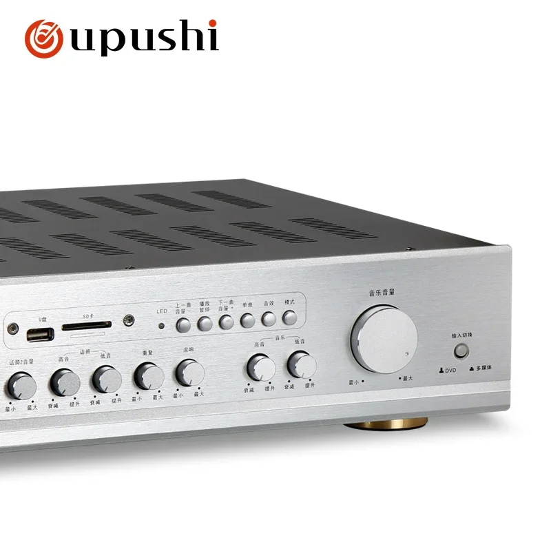 Oupushi-AMPLIFICADOR ESTÉREO Hi-Fi AV180G, receptor de Audio de potencia de sonido de doble canal, Bluetooth, altavoz doméstico y teatro