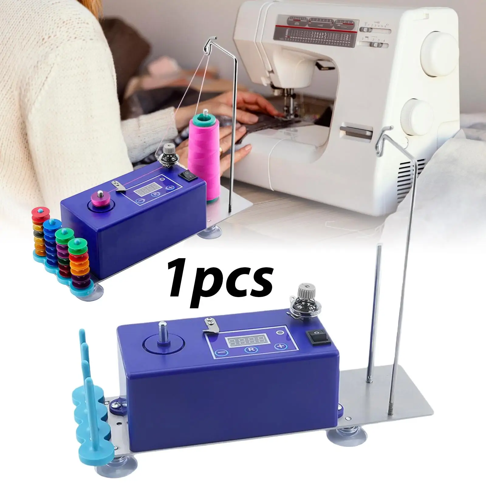 

Advanced Bobbin Winder Adjustable Turns Yarn Ball Winder for Flat Electric Sewing Machine Accessories