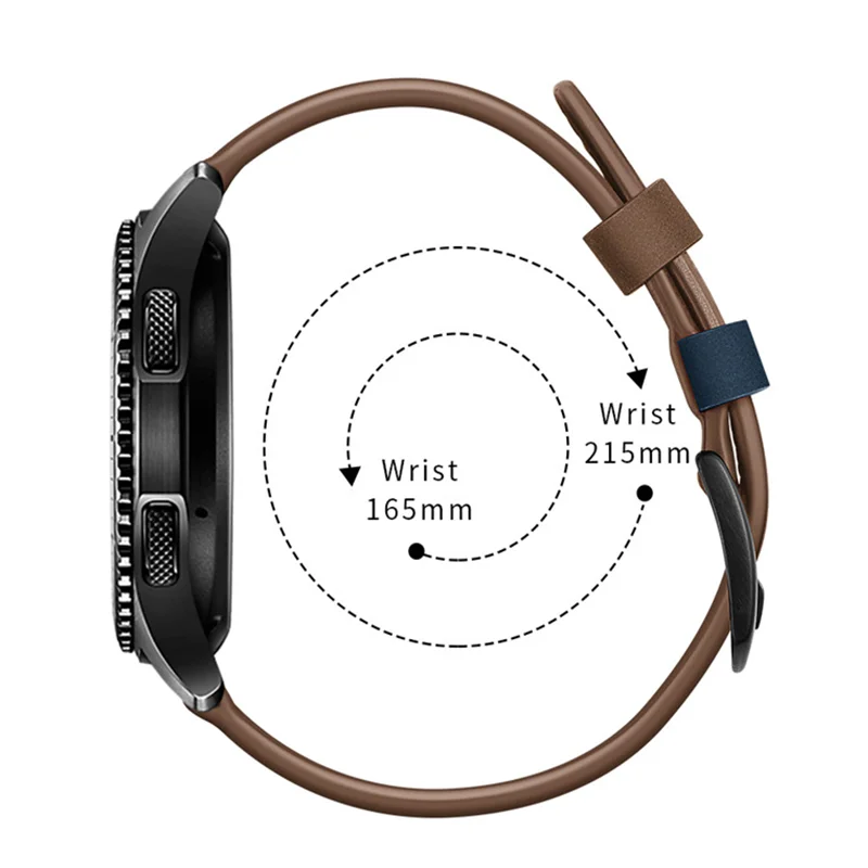 22mm 20mm Genuine Leather Strap For Huawei Watch GT 2 Wrist Band For Samsung Galaxy Watch 46mm 42mm Correa Smart Watch Bracelet