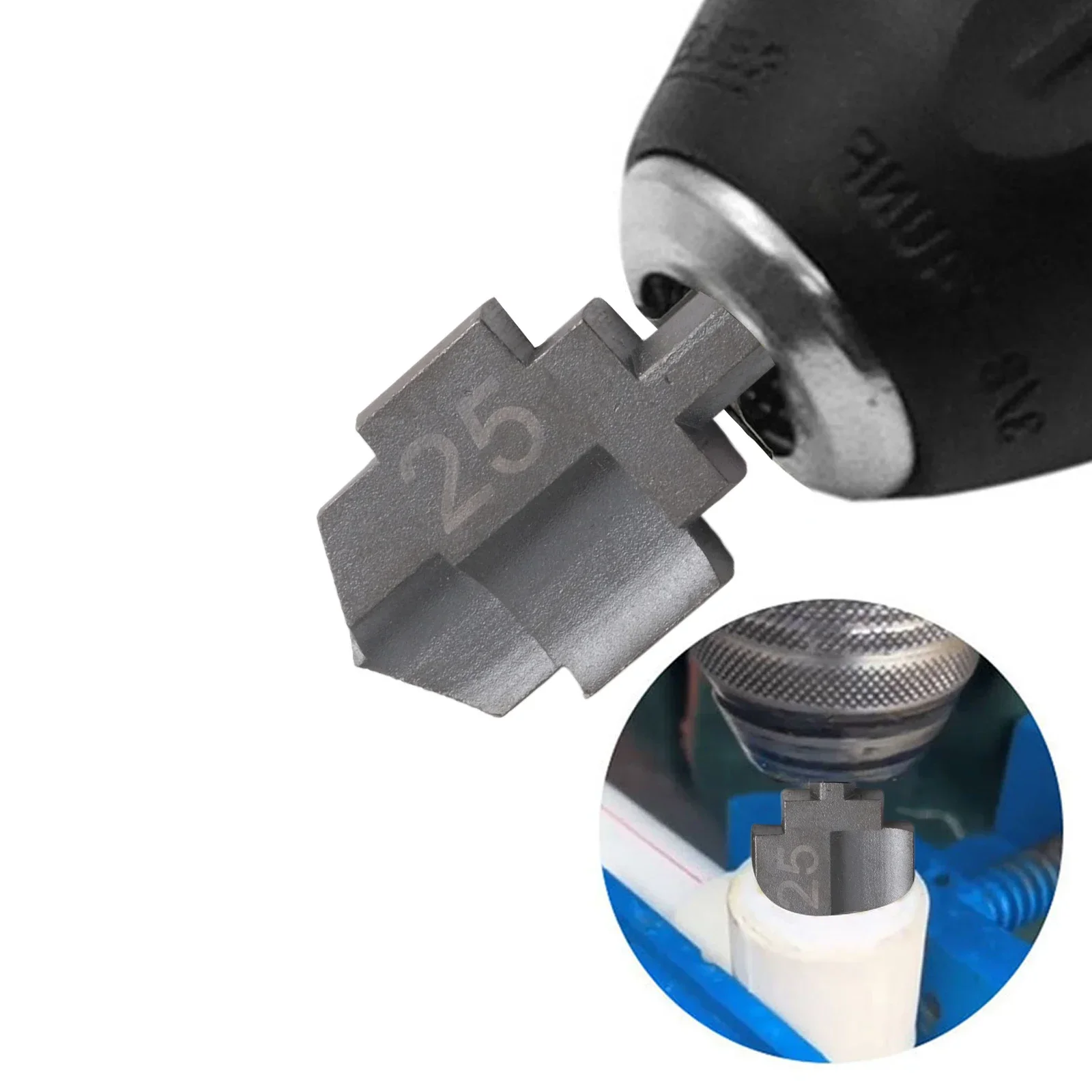 Imagem -03 - Tubo de Água Expansão Broca Perfurador 6.35 mm Hex Haste Broca Tubo Plástico Buraco Expansão Encanador Buraco Abridor Ferramenta Reparo Peças