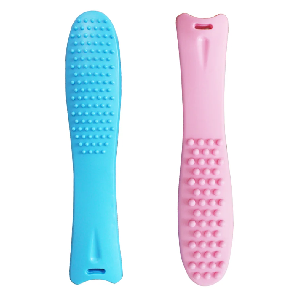 2 Pcs Pad Massage Versatile Tool Pat Back Stick Racket Body Plastic Care Aged Hammer