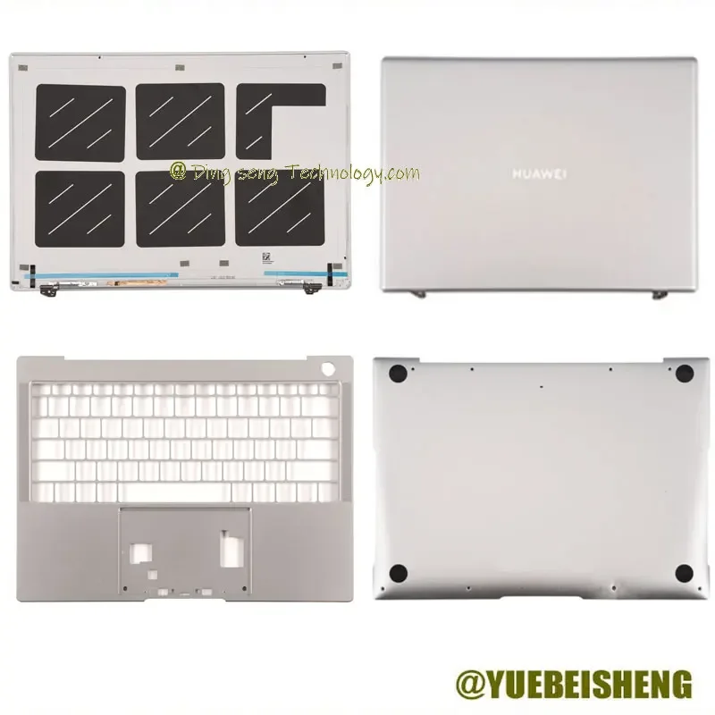 

YUEBEISHENG New/org For Huawei Matebook X Pro MACHD-WFE9 LCD Back Cover /Palmrest Upper cover /Bottom case 2021Year,Silver