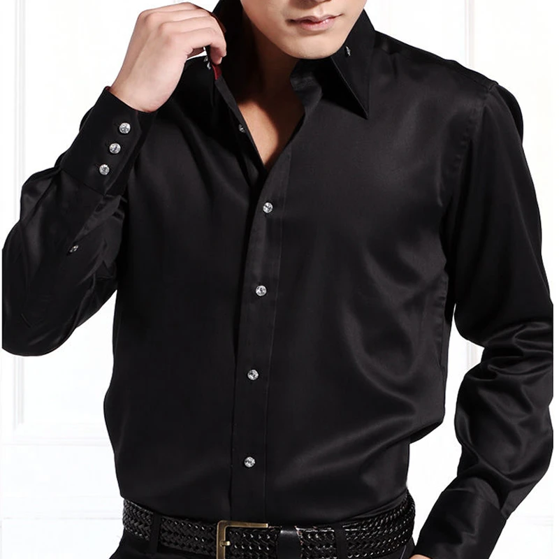 Hemd Hemd Männer Button-Down Kragen formelle Geschäft Langarm Freizeit hemd koreanische Mode Slim Fit männliche Designer hemden weiß