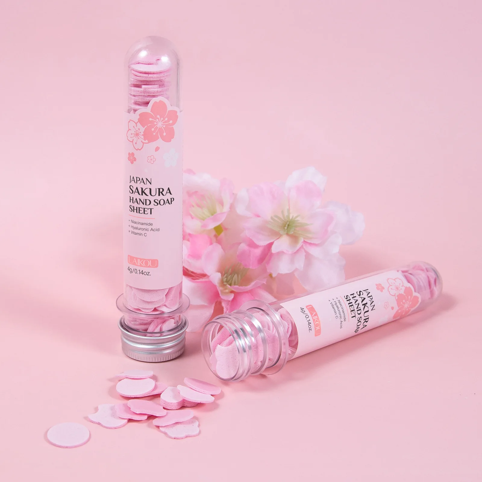 Japanese Cherry Blossom Soap Flakes Hand Soap Flakes Deep Cleansing Moisturizing Fragrance Compact Portable Skin Care