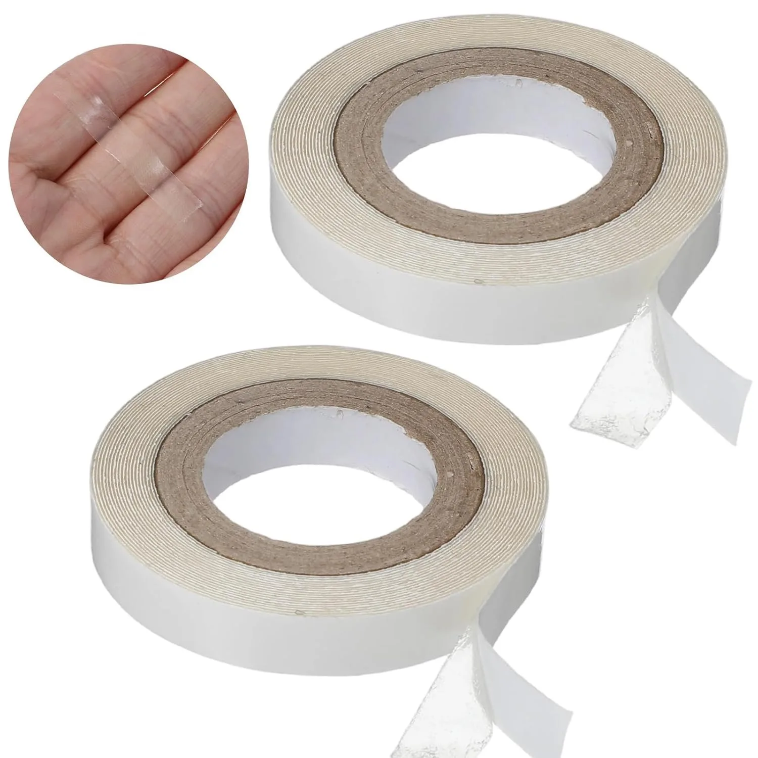 Cinta Adhesiva Walker Tape Ultra Hold para Sistemas Capilares, 3 Yardas, 0.8cm, para Extensiones de Cabello y Pelucas