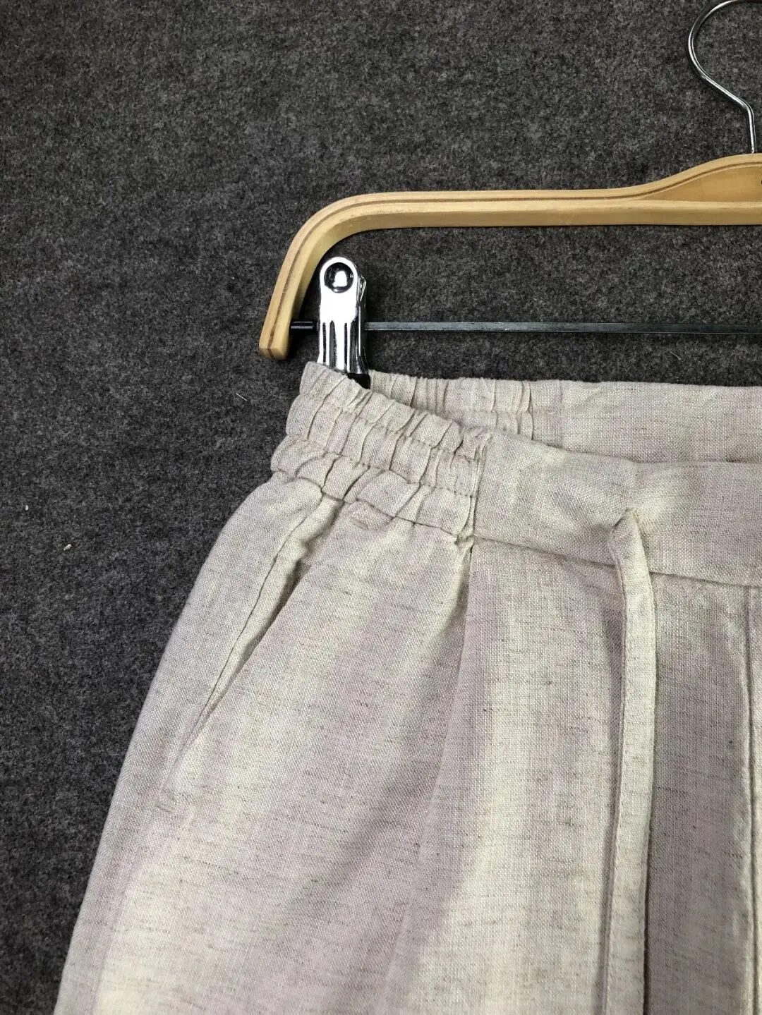 Cooling Breathable Men's Commuter Shorts Lenzing Lyocell Linen Blend Summer Fashionable Standard Fit Comfortable Lightweight