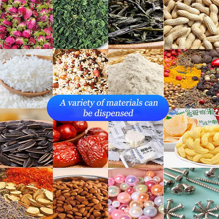 Multifunctional Granules Grains Nuts Legumes Powder Dispensing Machines Filling Machines Weighing and Packing Machines