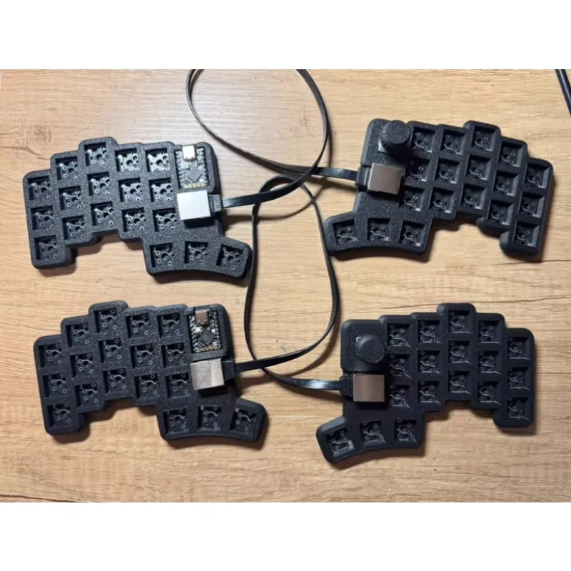 Cheapino V2 Newcomer Keyboards Kit Custom Wired Hot-swap Split Keyboard 3D Printing PLA Material Support Vial Change Key Gifts