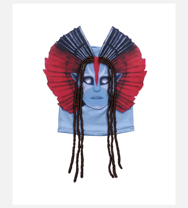 Avatar 3 Cosplay Costume Fire and Ash Navi Neytiri Women Polyester Jumpsuit Halloween Cosplay Bodysuit Set For Adult