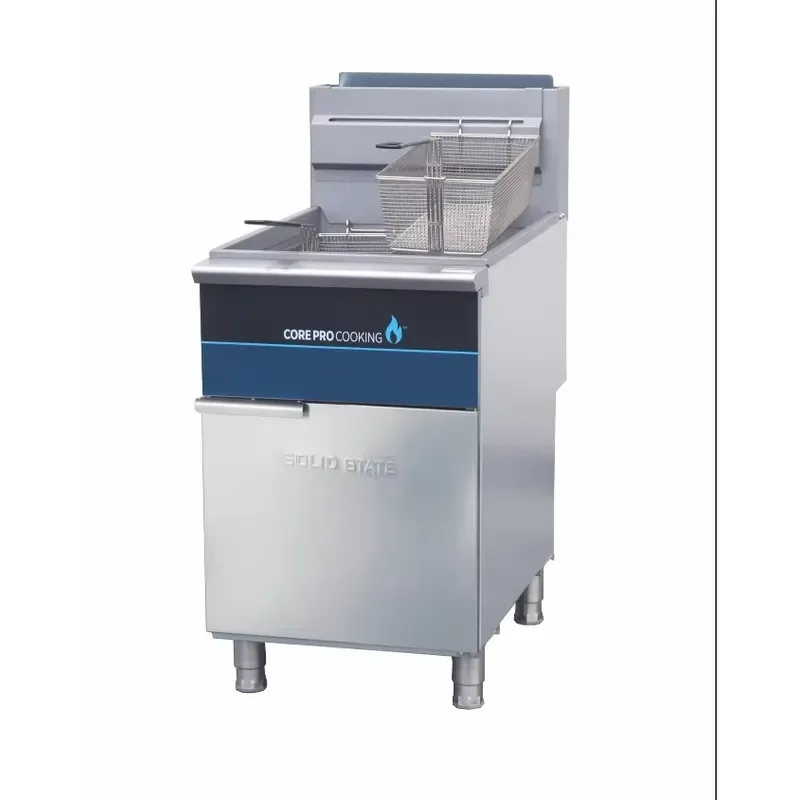 2026 Baikai High Efficiency Stainless Steel Commercial Grade Potato Deep Fryer Machine for Catering Service