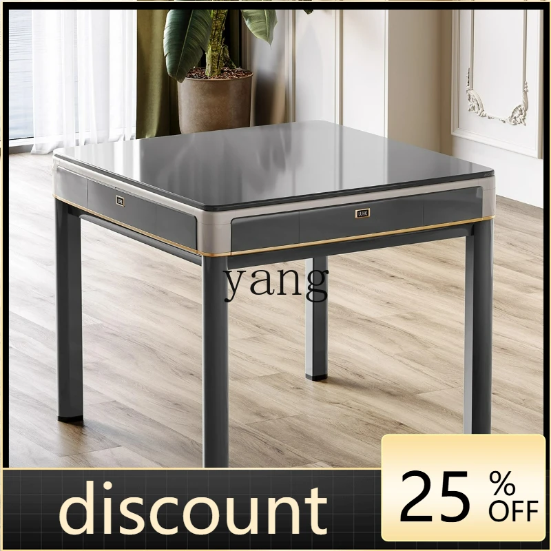 

LTT automatic household dining table dual-purpose mahjong table integrated bass artifact simple electric