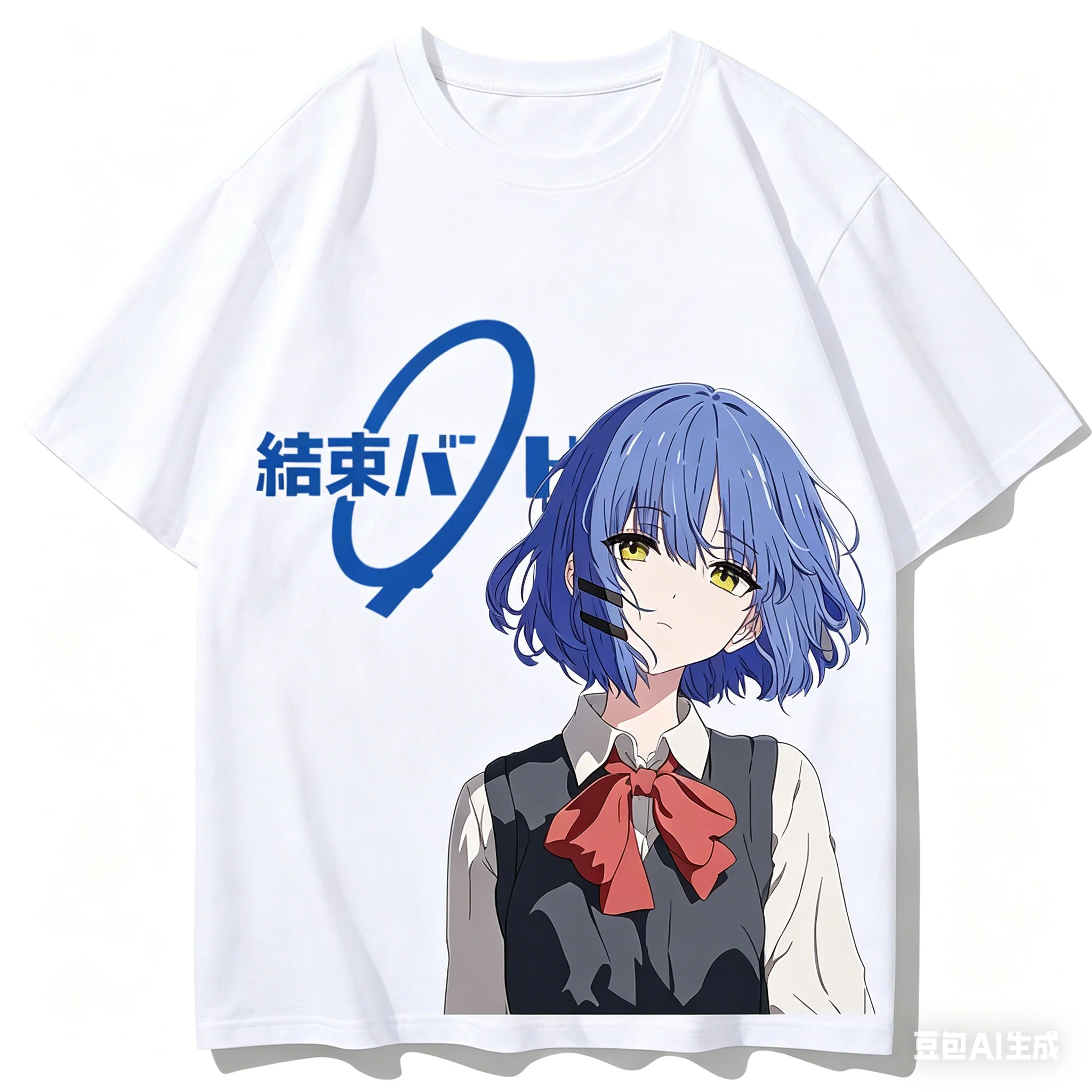 Bocchi the Rock Cotton T-shirt personality Clothes Oversized New Model Anime T-shirt Yearround clothing Retro Fashion Breathable