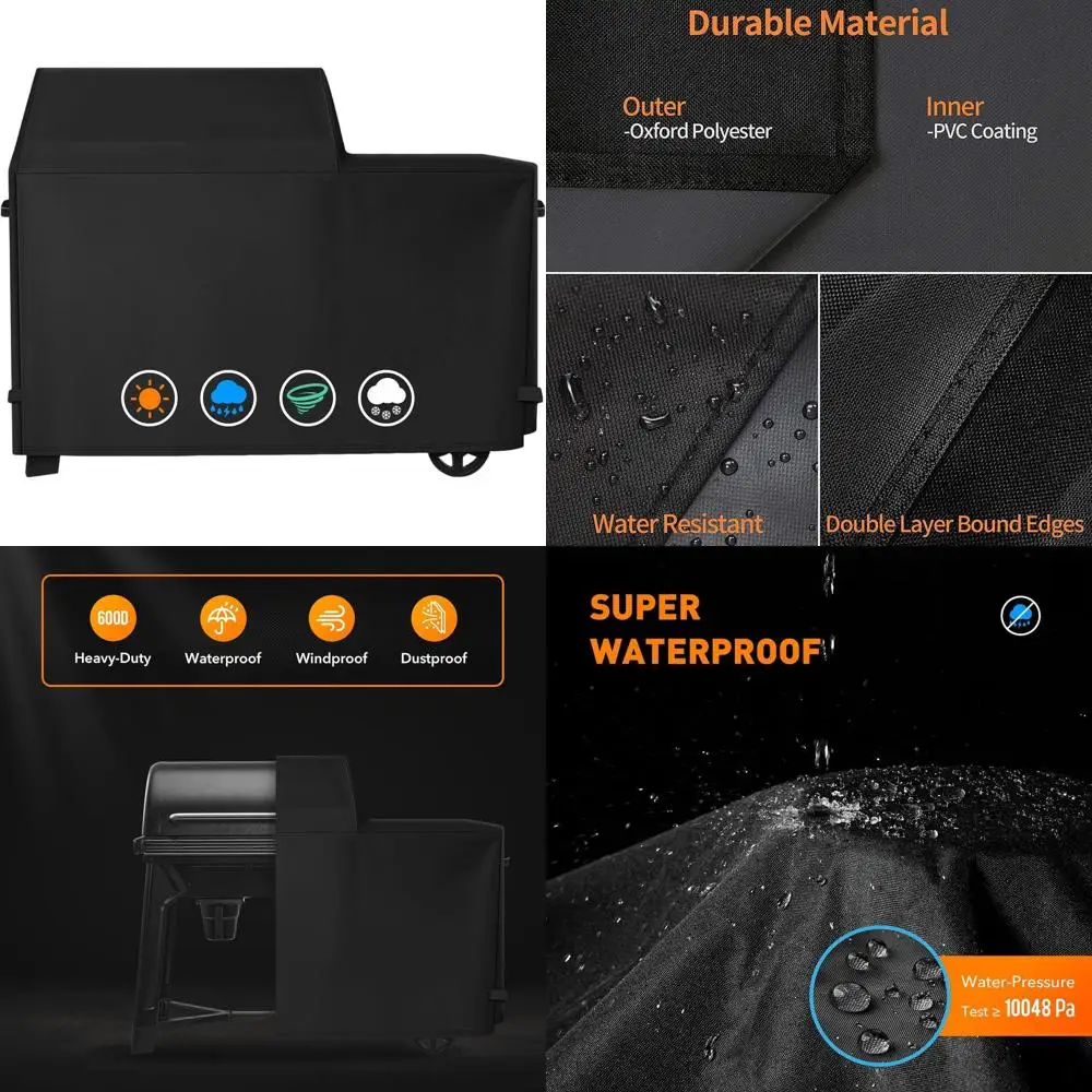 

600D Polyester Traeger BAC761 Woodridge Grill & Smoker TFB86MLH Weatherproof Cover