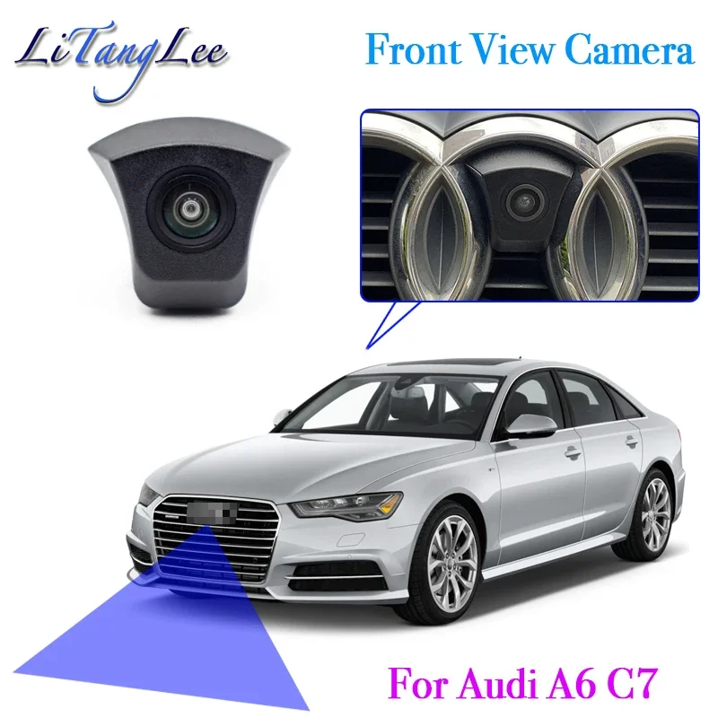 

For Audi A6 C7 4G 2011~2018 Car LOGO Front View Camera Night Vision HD Waterproof Wide Angle Blind Spot Area Parking