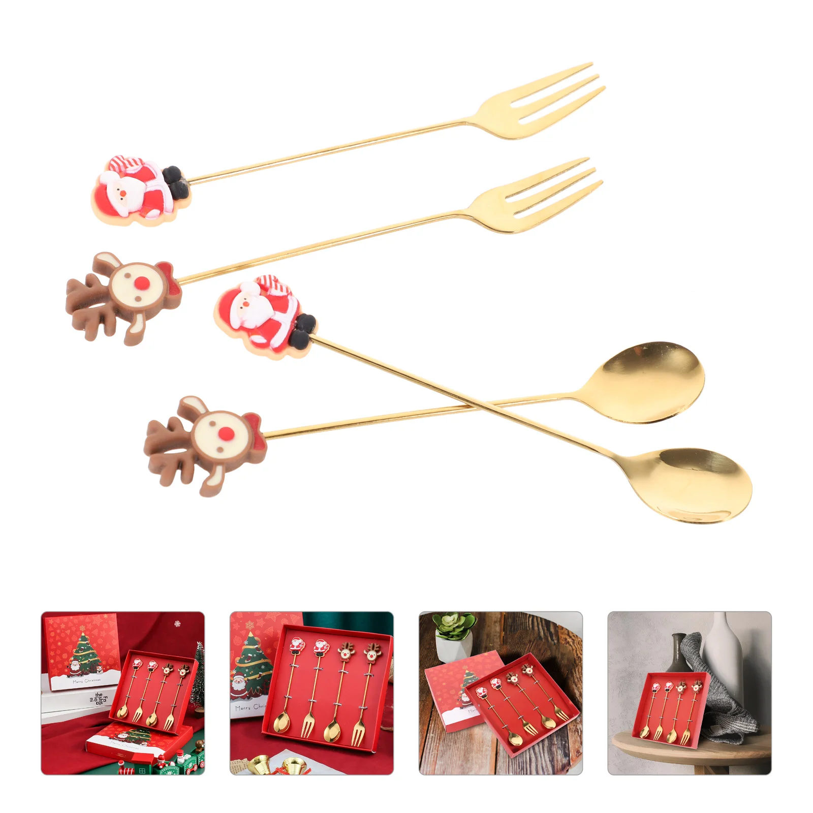 Dinner Forks Spoon and Combination Set Cake Decorating Kit Xmas Buffet Catering Supplies Child Dinnerware