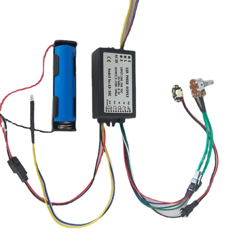 Projector de Driver Recarregável para Microscópio Luz Led 3w Fonte de Alimentação Escurecendo Embutida