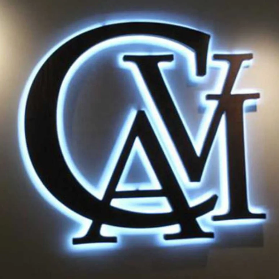 2023 NEW Arrival Metal LED Metal LOGO Stainless Steel Sign For Store