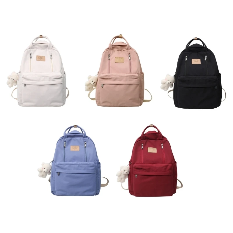 

Fashion Backpack Nylon Laptop Travel School Bag for College Teenagers Youth Rucksack Student Casual Daypack Bookbag