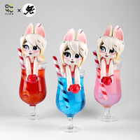 【 In Stock 】 Lao Li Creation Pure Tea Series Maid Cat - Sweet Melon Soda Flavor Fury Maid Cat Handmade Birthday Gift