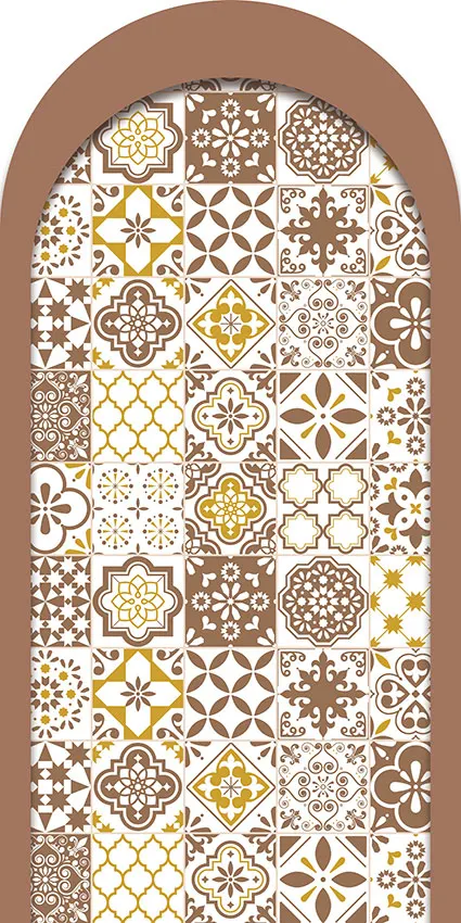 Mehofond Cielito Lindo غطاء مقوس خلفية استحمام الطفل الوليد عيد ميلاد الأمومة شريط زهرة براون ديكور 2-خلفية على الوجهين