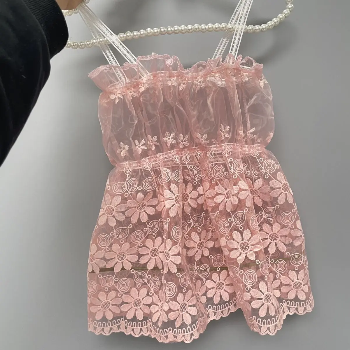 Organza Błyszcząca Męska Sukienka Sissy Przezroczysta Bielizna Siateczkowa Ramiączka Damska Babydoll Teddy Sukienka Fetysz Koszula Nocna Bielizna Plus Size