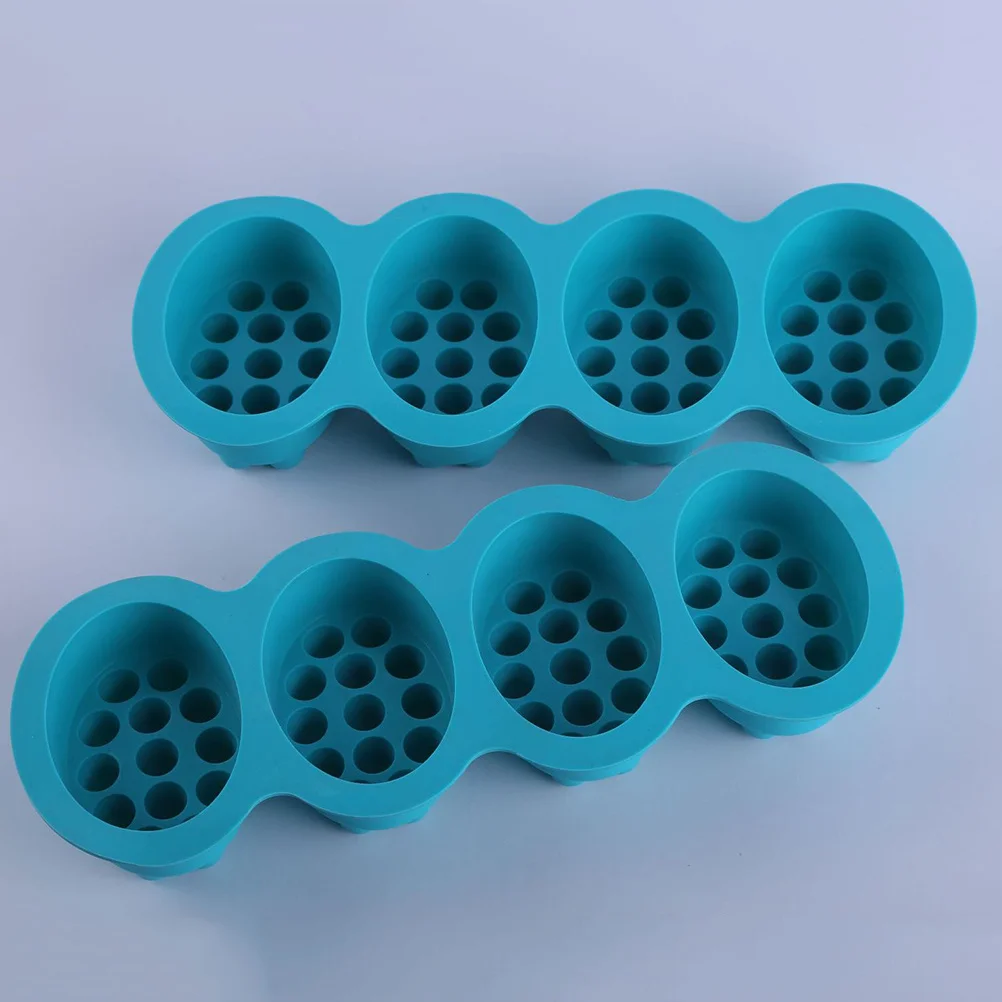 

4-Cavity Silicone Mold Non-Stick Soap Making Mold For Diy Handmade Soap Cake Pops Cupcake Baking Microwave Dishwasher Safe