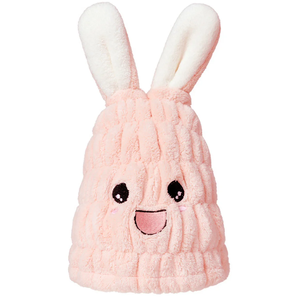 لطيف أرنب الأذن منشفة الشعر التفاف غطاء ماصة سريعة الجافة قبعة لينة مريحة على المدى الطويل استخدام رحلة الفندق المنزل