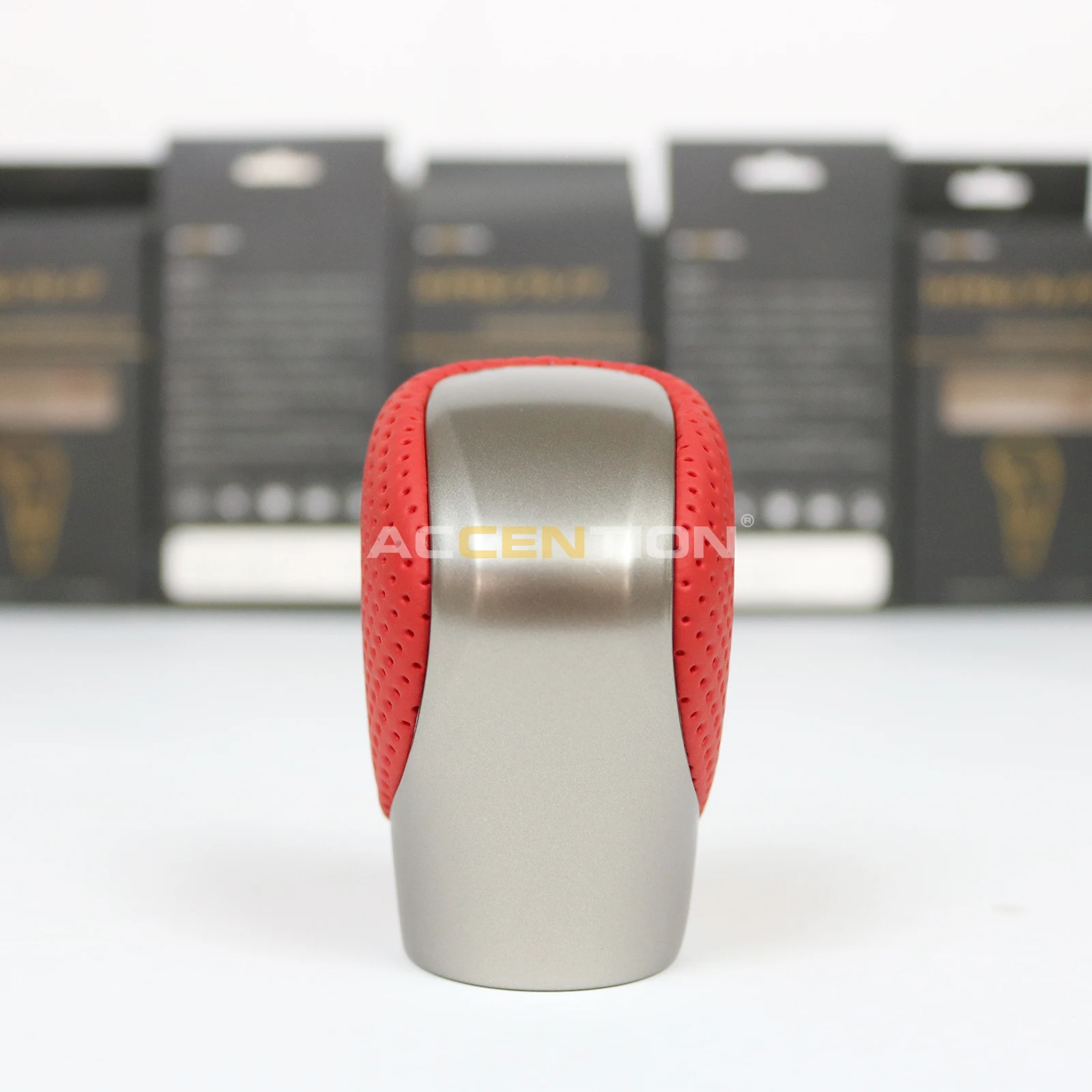 Red Leather Gear Shift Knob For Toyota Lexus ES ES300h ES350 GS-450H GX GX-460 IS-300 NX-300H RC-300 RX-350 2015-2021