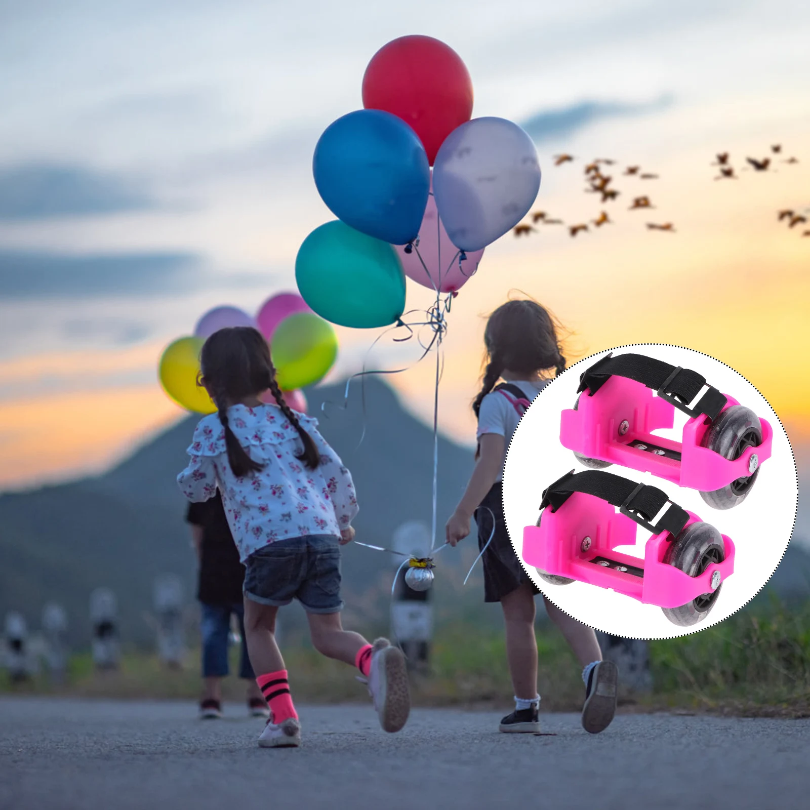 زوج واحد من أحذية عجلة اللهب المتوهجة لأحذية التزلج الدوارة القابلة للتعديل هدية رياضية خارجية