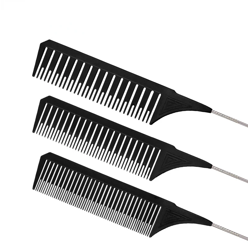 Hairbrush Hair Styling Combs Tailed Comb Set Coloring Dyeing Comb Salon Tool Sectioning Highlighting Weaving Cutting Comb