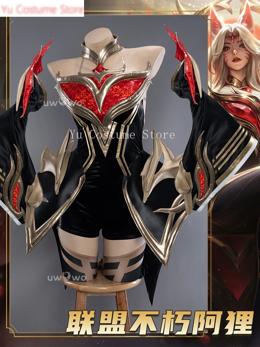 Lol Ahri The Nine Tailed Fox Women Cosplay Costume Cos Game Anime Party Uniform Hallowen Play Role Clothes Clothing