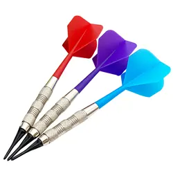 PENPEN Set of 3Pcs Plastic Tip Darts, Not Easy to Break and Bend Professional 19g Soft Tip Darts with Iron Nickel Plated Shaft