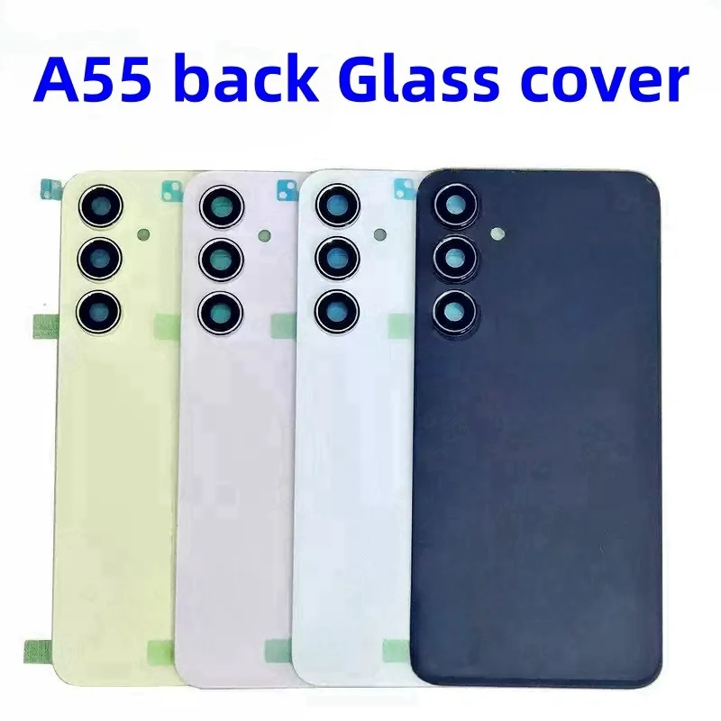 

Back Glass back cover case for Samsung Galaxy A55 SM-A556B/DS A556U A5560 battery cover Housing Cover Repair Parts Battery Door