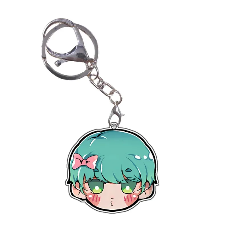 AIAI 2025KPop شيطان الصيادين سلسلة مفاتيح مصنوعة من الأكريليك رومي ميرا زوي جينو الطفل ساجا سيلين بوبي شخصيات أنيمي قلادة هدية دي