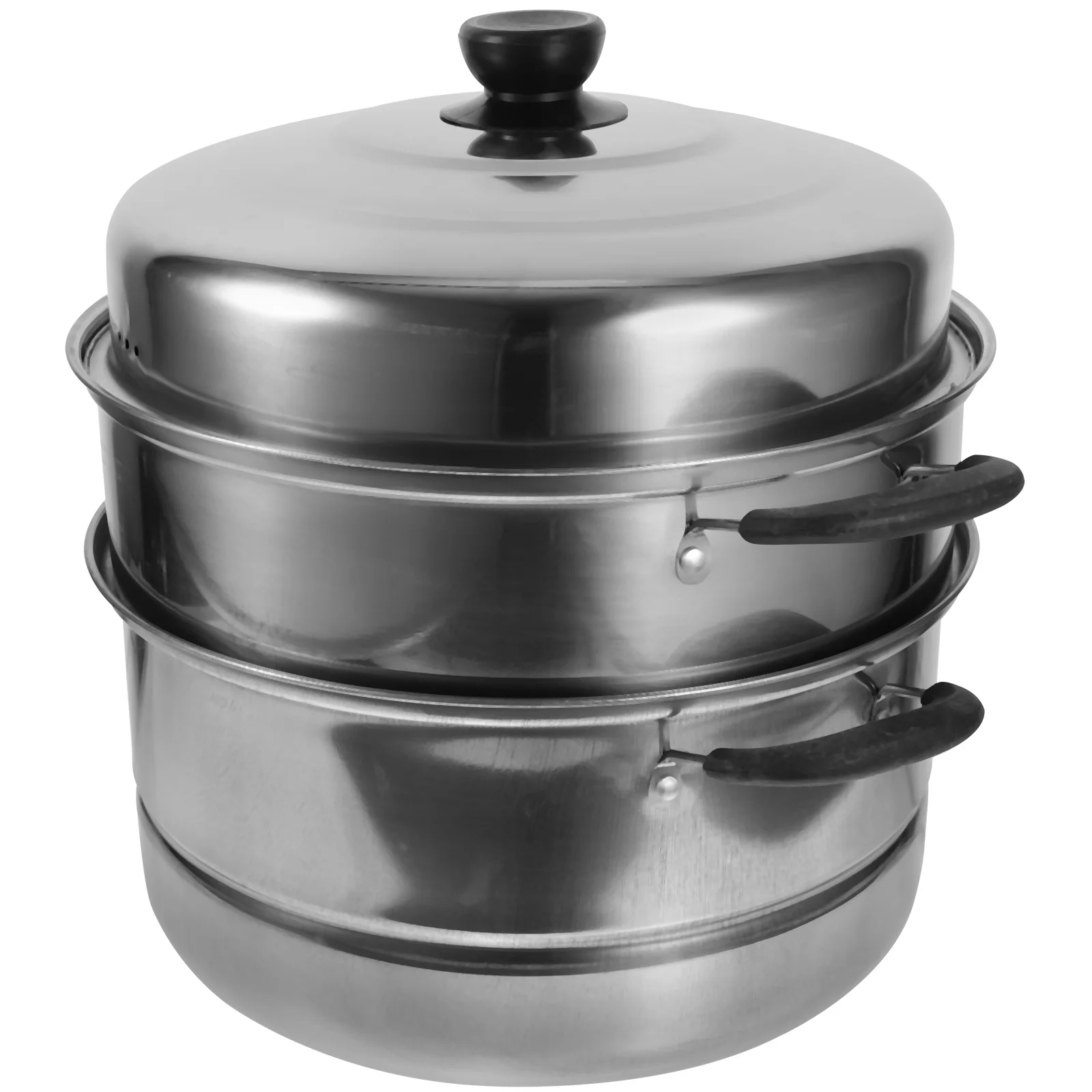 

1Pcs Stainless Steel Steamer Three Layer Stackable Steam Pot Large Capacity for Home Kitchen Induction Cooker Gas Stove