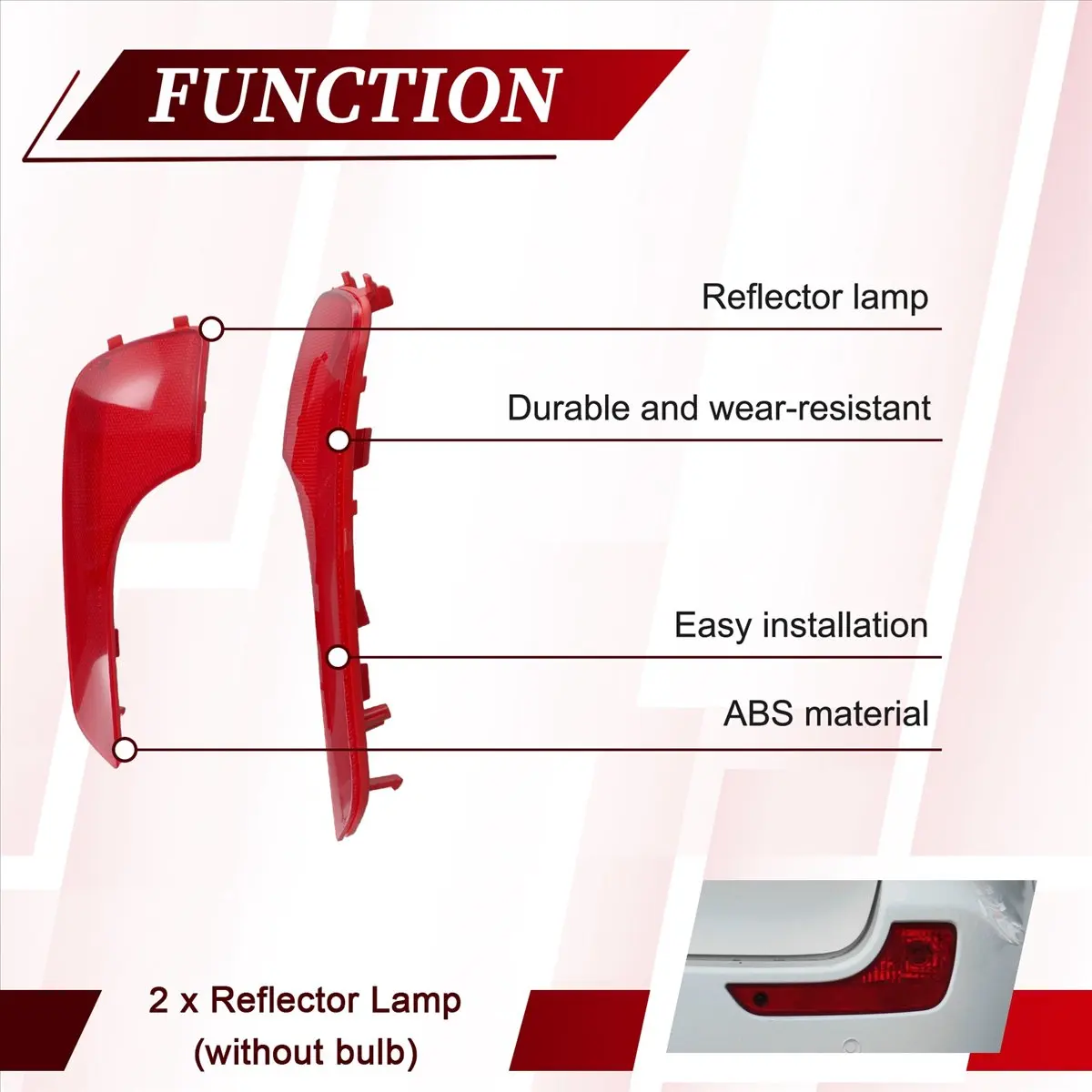 

Эффективный-2 шт. автомобильный левый и правый задний отражатель для Ssangyong Rodius/Stavic2 Turismo 2013 8390131500 8390231500