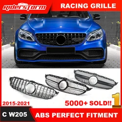 2015+ GT Grill For mercedez bens C Class w205 Gt Front grill GTR Grill for c205 c180 c200 c250 c300 c43 2019+ front racing grill