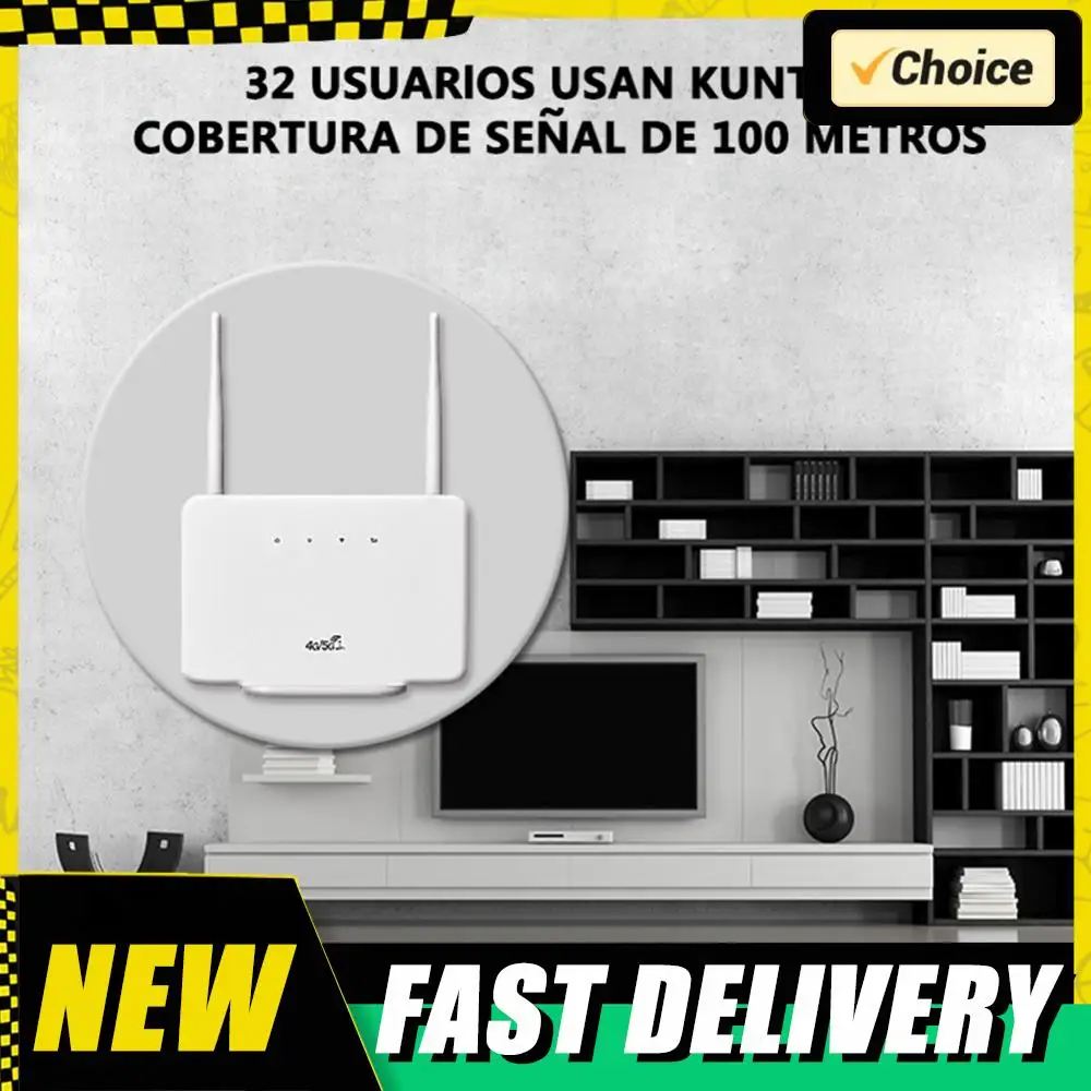 Modem Router 4G LTE CPE 300Mbps Router 4G Modem Nirkabel Antena Eksternal dengan Slot Kartu Sim Koneksi Internet Steker UE