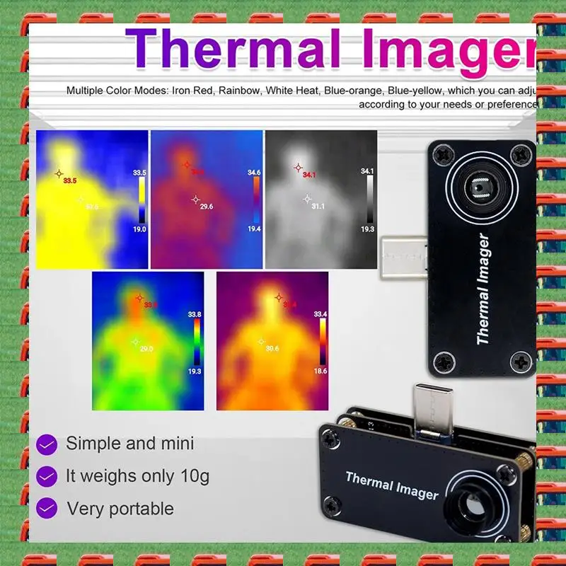 

Инфракрасная тепловизионная камера ABMO, инструмент для измерения температуры Type-C для телефонов Android