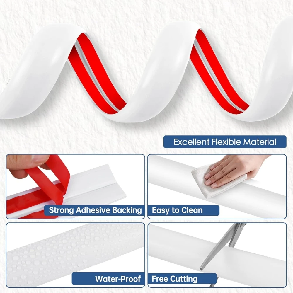 1roll 2mX3cm Self Adhesive Floor Wire Sleeve PVC Flexible Floor Cable Tray Floor Cable Protection Sleeve