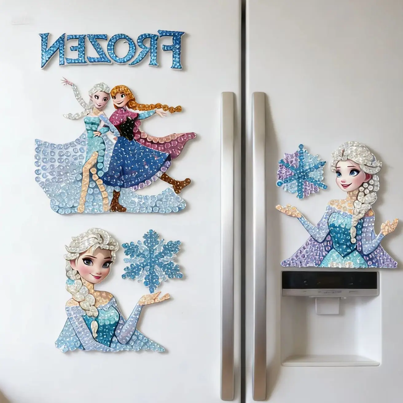 

Frozen Elsa Princess Mickey Minnie Magnetic Diamond Painting Fridge Magnet DIY Anime Character Ornament Souvenirs