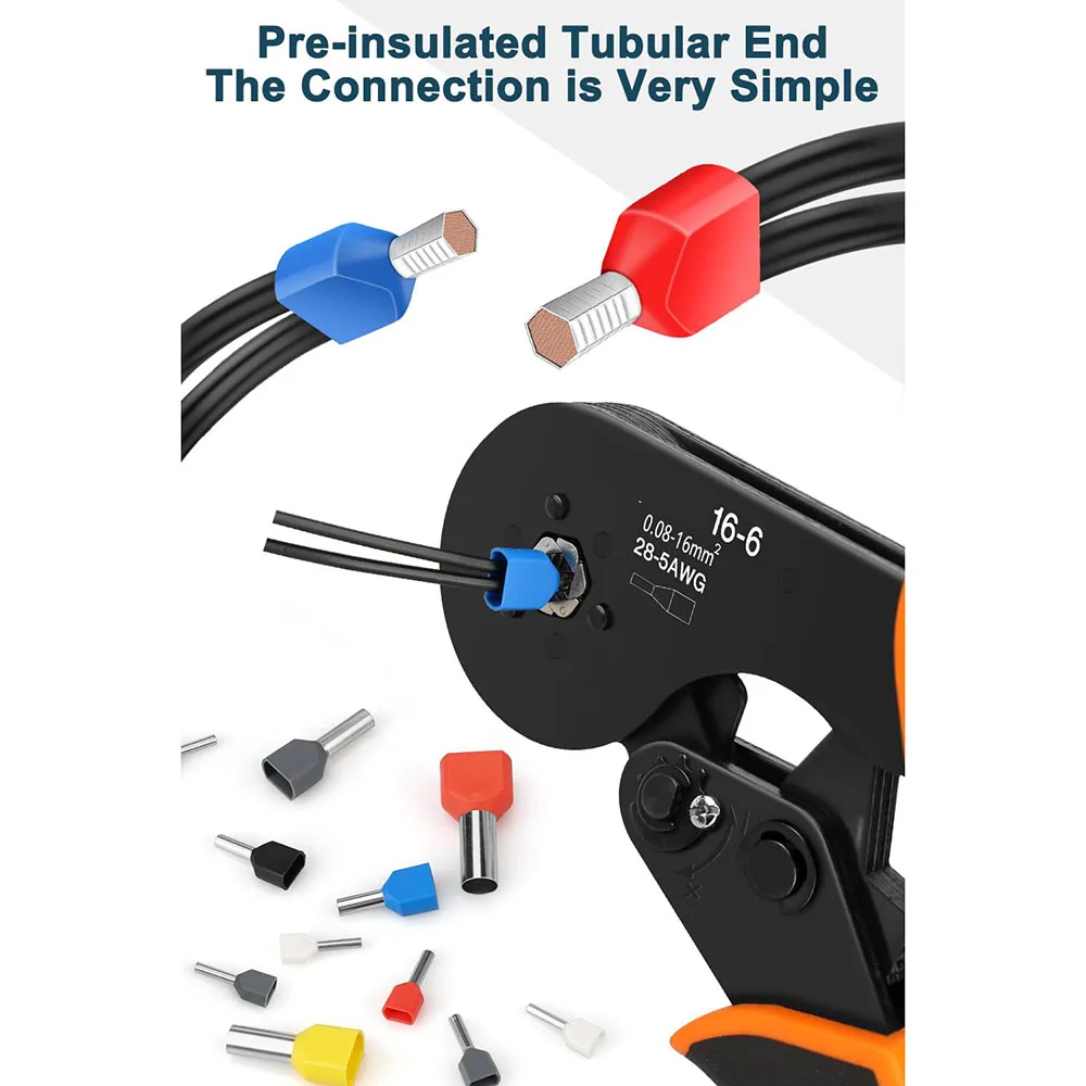 8-22AWG 750-teiliges Doppelklemmring-Kabelset, Doppelverbinder, Isolierte Kabelklemmen, Kombinationsset – Detail 8