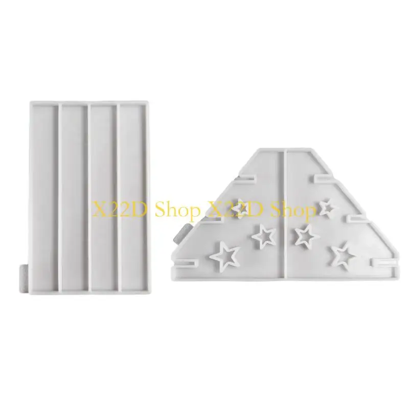 

X22D Three Layered Resin Shelf Silicone Molds Silicones Concrete Cement Moulds for Epoxy Resin, Display Stand, Holder