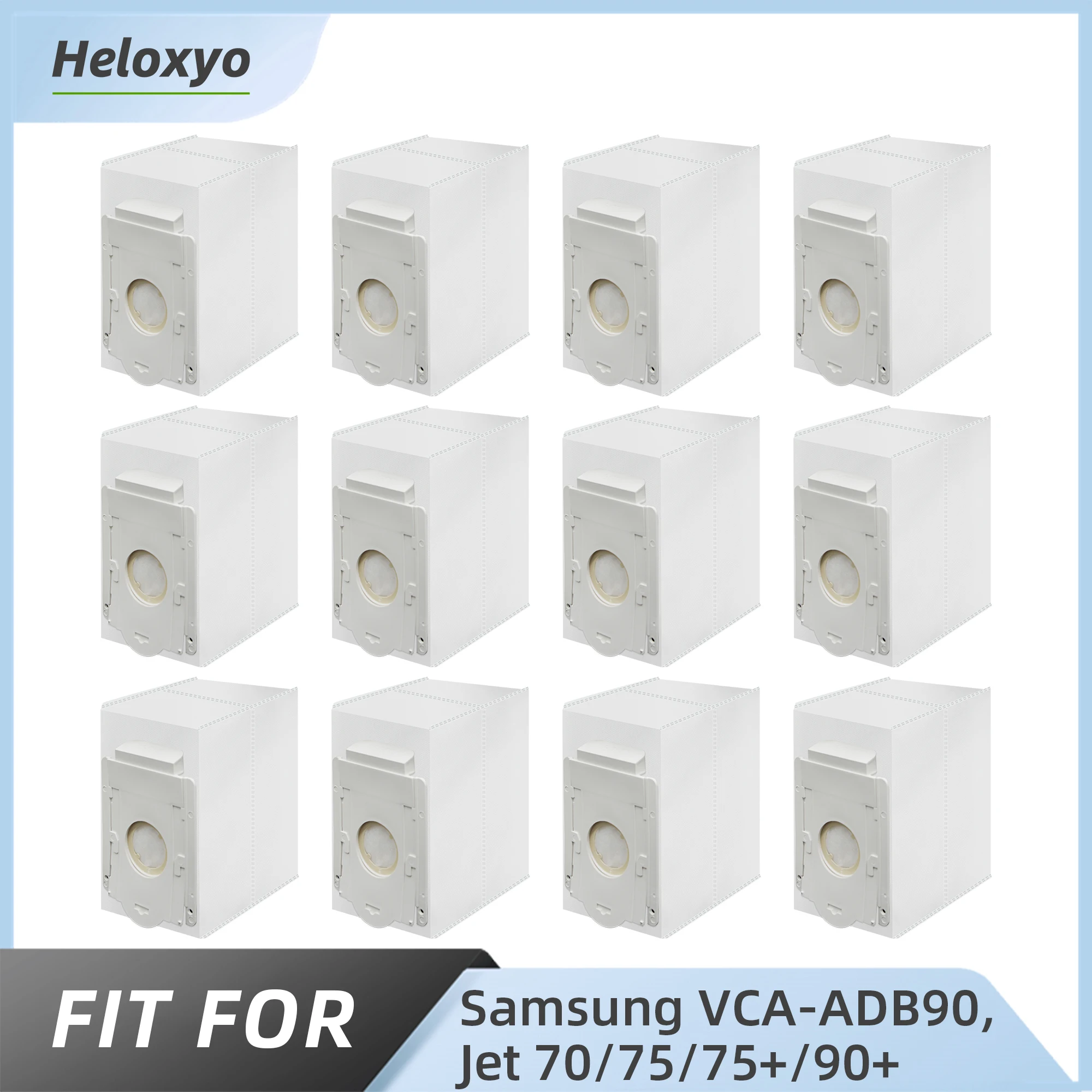 VCA-ADB90 Dust Bag for Samsung VCA-SAE903/AA & VCA-SAE904/AA, Replacement Bags for Jet 75 Complete 75+ 90+ 70+ Series S